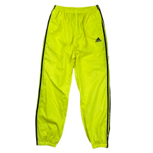 Load image into Gallery viewer, NEON YELLOW ADIDAS WINDBREAKER TRACK PANTS

