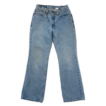 Load image into Gallery viewer, LEVI&#39;S 517 BOOT CUT LOW RISE LIGHT WASH JEANS
