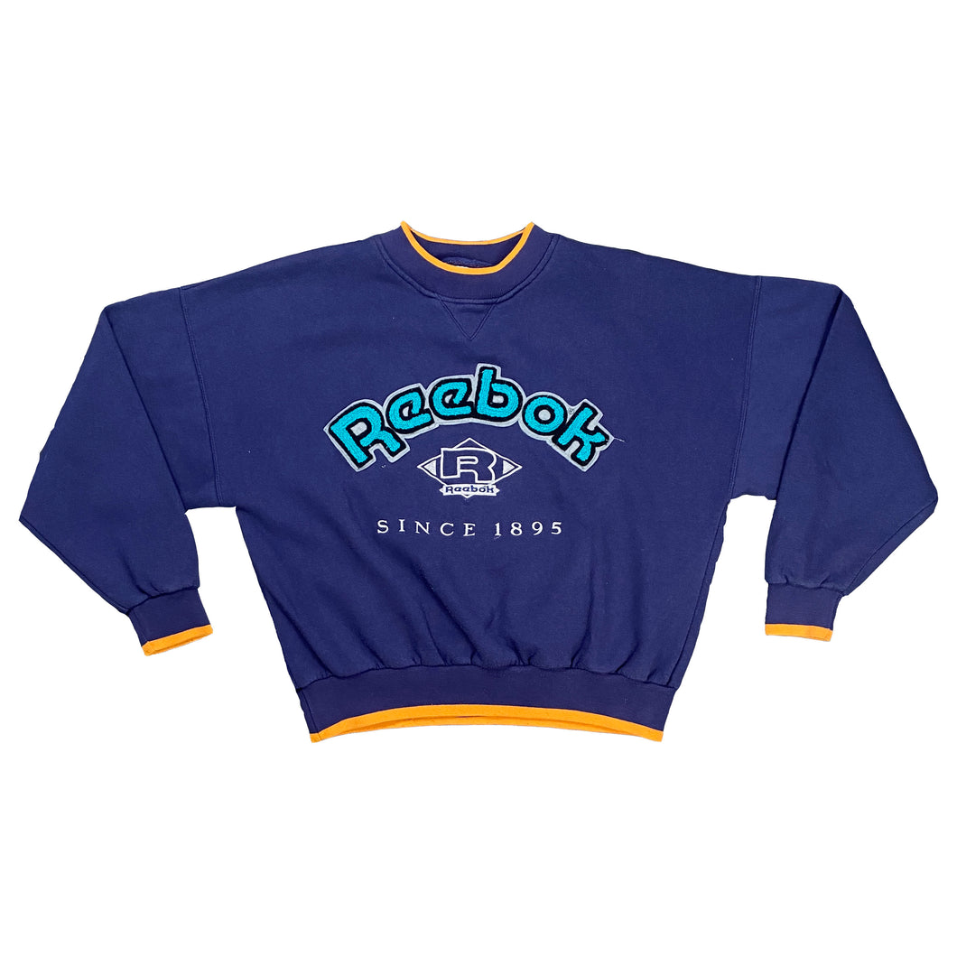 VINTAGE REEBOK EMBROIDERED SPELL-OUT CREWNECK