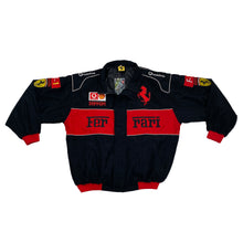 Load image into Gallery viewer, DEADSTOCK FERRARI F-1 RACING EMBROIDERED BOMBER JACKET

