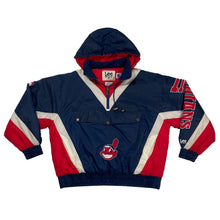 Load image into Gallery viewer, VINTAGE CLEVELAND INDIANS MLB LEE SPORT HEAVY HOODED JACKET
