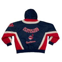 Load image into Gallery viewer, VINTAGE CLEVELAND INDIANS MLB LEE SPORT HEAVY HOODED JACKET
