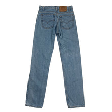 Load image into Gallery viewer, LEVI&#39;S 505 REGULAR FIT STRAIGHT LEG LIGHT WASH JEANS
