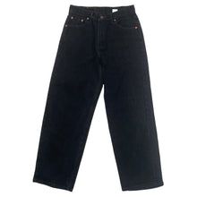Load image into Gallery viewer, LEVI&#39;S 565 WIDE LEG BLACK JEANS
