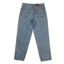Load image into Gallery viewer, LEVI&#39;S 550 RELAXED FIT STUDENT LIGHT WASH ORANGE TAB JEANS
