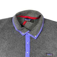 Load image into Gallery viewer, VINTAGE PATAGONIA GREY BUTTON-UP FLEECE
