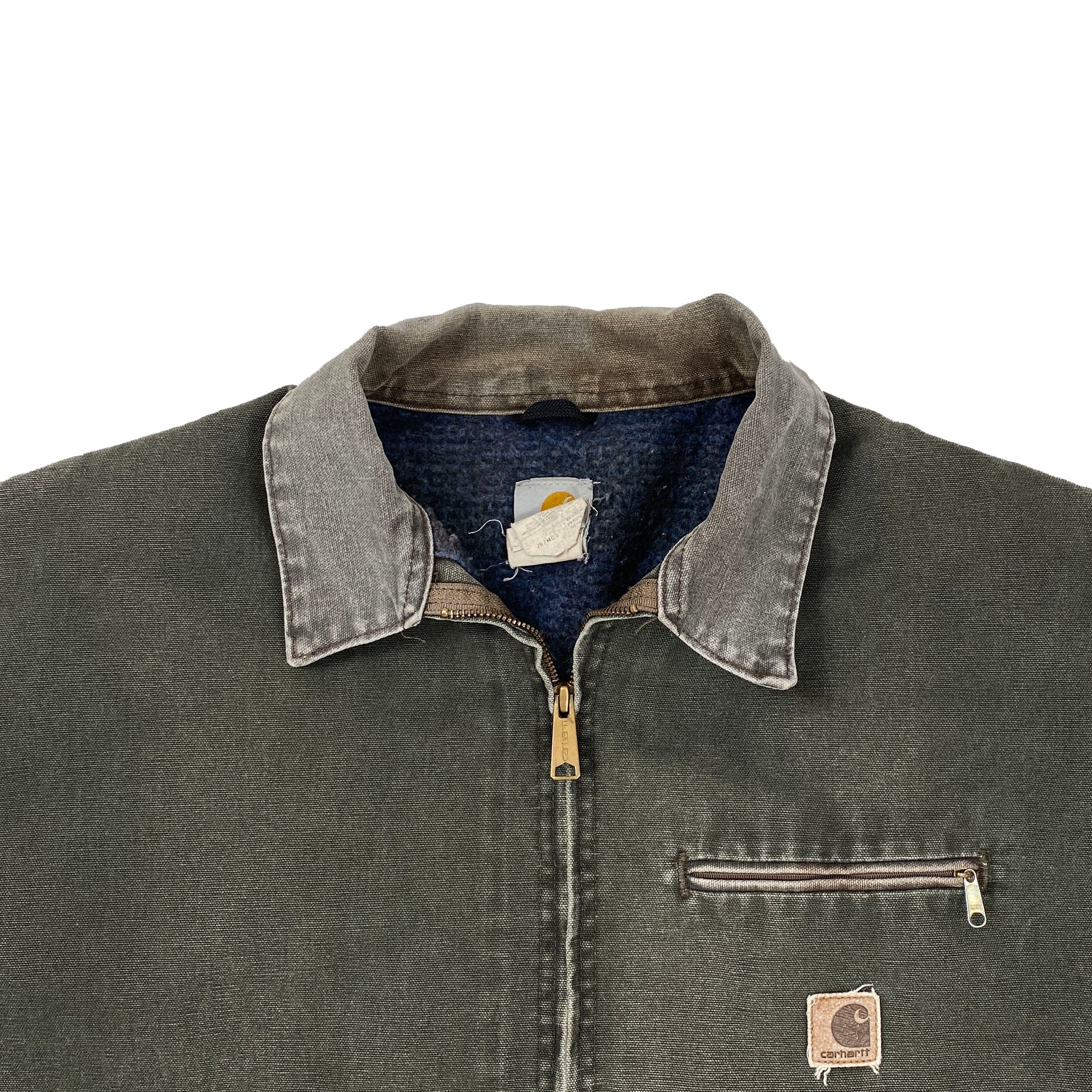 Carhartt 【Used】Vintage Work Jacket Vintage Carhartt Faded Thrashed Hooded Distress Work Jacket