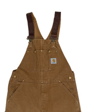 Load image into Gallery viewer, VINTAGE CARHARTT WORKWEAR LIGHT BROWN OVERALLS
