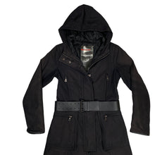 Load image into Gallery viewer, PRADA NYLON AND LEATHER HOODED JACKET
