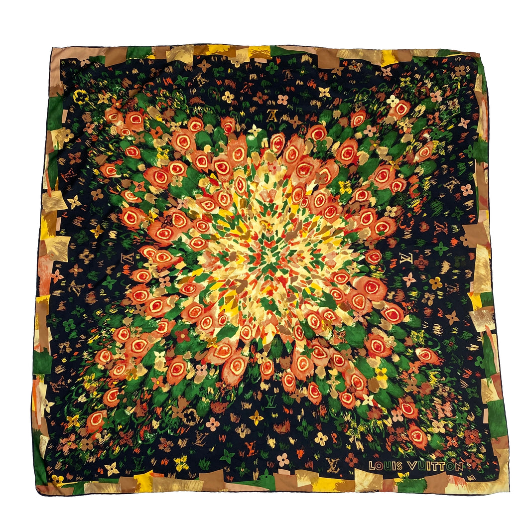 LOUIS VUITTON FLORAL SCARF