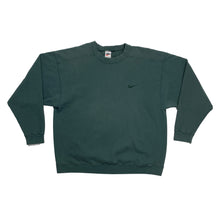 Load image into Gallery viewer, VINTAGE 1990&#39;S NIKE DARK GREEN EMBROIDERED CREWNECK
