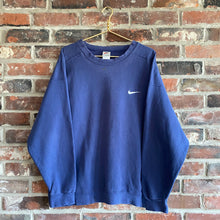 Load image into Gallery viewer, VINTAGE 1990&#39;S NIKE DARK BLUE EMBROIDERED CREWNECK
