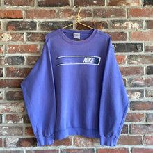 Load image into Gallery viewer, VINTAGE 1990&#39;S NIKE LIGHT PURPLE GRAPHIC CREWNECK
