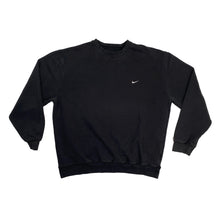 Load image into Gallery viewer, VINTAGE 2000&#39;S NIKE BLACK EMBROIDERED CREWNECK
