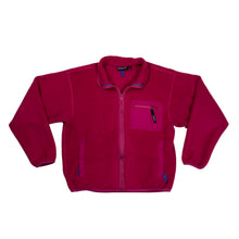 Load image into Gallery viewer, VINTAGE PATAGONIA BRIGHT PINK FULL-ZIP FLEECE WITH THREE POCKETS
