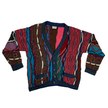 Load image into Gallery viewer, RARE VINTAGE COOGI MULTICOLOUR BUTTON-UP CARDIGAN

