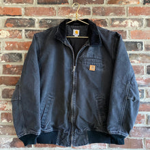 Load image into Gallery viewer, VINTAGE CARHARTT WORKWEAR JACKET WITH CORDUROY COLLAR BLACK
