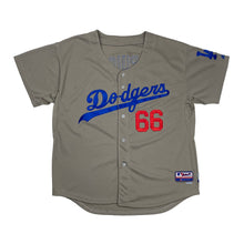 Load image into Gallery viewer, VINTAGE LA DODGERS PUIG #66 MLB EMBROIDERED BASEBALL JERSEY
