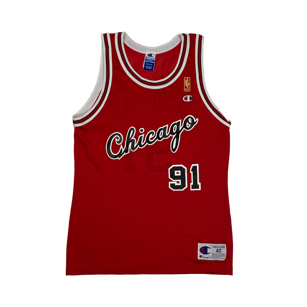 VINTAGE CHICAGO BULLS DENNIS RODMAN #91 CHAMPION NBA JERSEY
