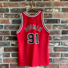 Load image into Gallery viewer, VINTAGE CHICAGO BULLS DENNIS RODMAN #91 CHAMPION NBA JERSEY
