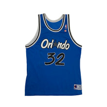 Load image into Gallery viewer, VINTAGE ORLANDO MAGIC SHAQUILLE O&#39;NEAL #32 CHAMPION NBA JERSEY LIGHT BLUE
