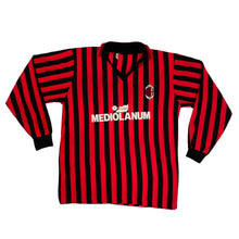 Load image into Gallery viewer, VINTAGE 1980&#39;S AC MILAN FOOTBALL LONG SLEEVE POLO
