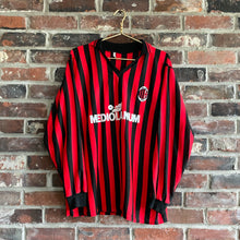 Load image into Gallery viewer, VINTAGE 1980&#39;S AC MILAN FOOTBALL LONG SLEEVE POLO
