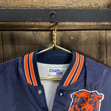 Load image into Gallery viewer, 1990’S CHALK LINE CHICAGO BEARS NFL BOMBER JACKET
