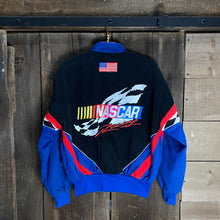 Load image into Gallery viewer, VINTAGE JEFF HAMILTON NASCAR BUTTON UP RACING JACKET
