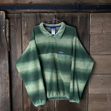 Load image into Gallery viewer, VINTAGE PATAGONIA SYNCHILLA QUARTER BUTTON-UP FLEECE MUTICOLOUR GREEN
