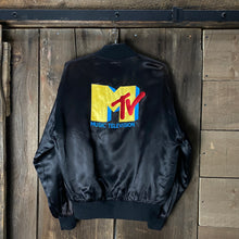 Load image into Gallery viewer, VINTAGE 1980’S MTV EMBROIDERED BOMBER JACKET
