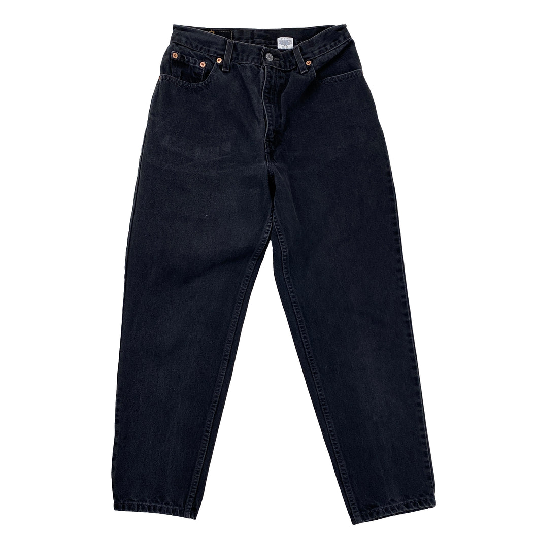 LEVI'S 550 RELAXED FIT TAPERED LEG BLACK JEANS