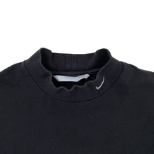 Load image into Gallery viewer, NIKE BLACK EMBROIDERED MOCK NECK LONG SLEEVE
